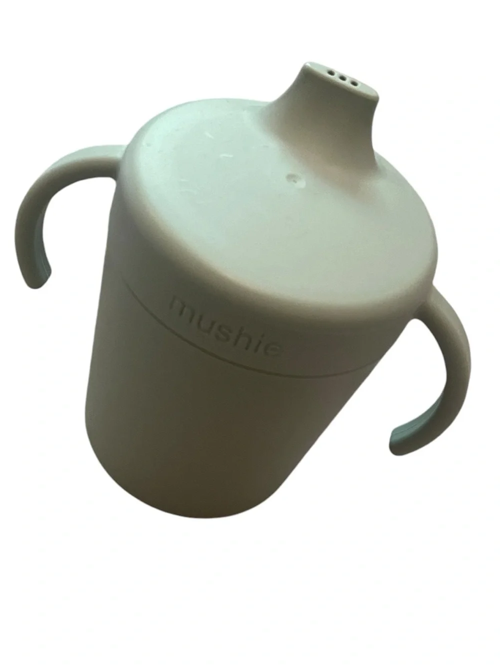 Mushie bib and sippy cup bundle